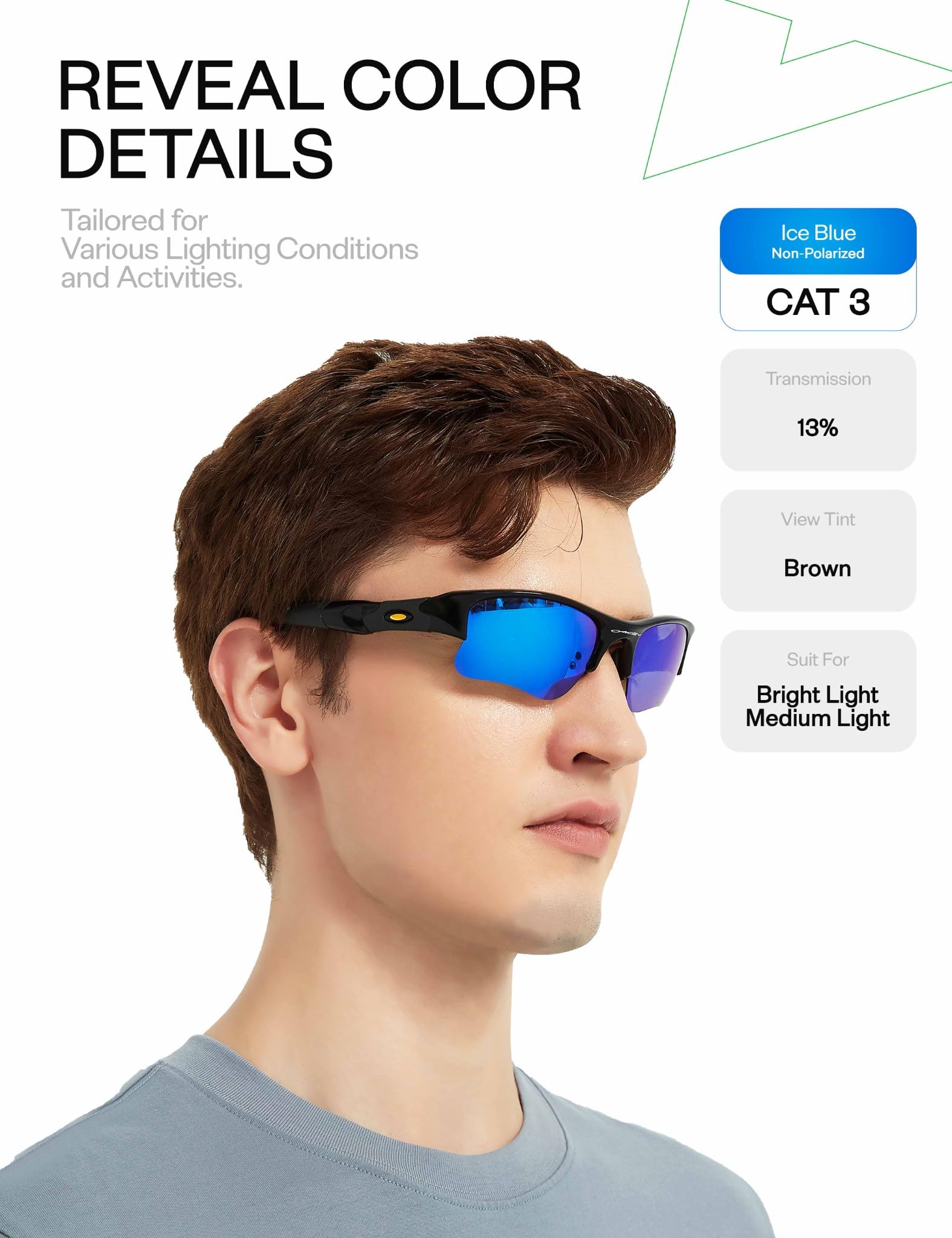 Mryok Lentilles de rechange compatibles avec Ray-Ban Meta Wayfarer (Gen 2) RW4012 50 mm - Options
