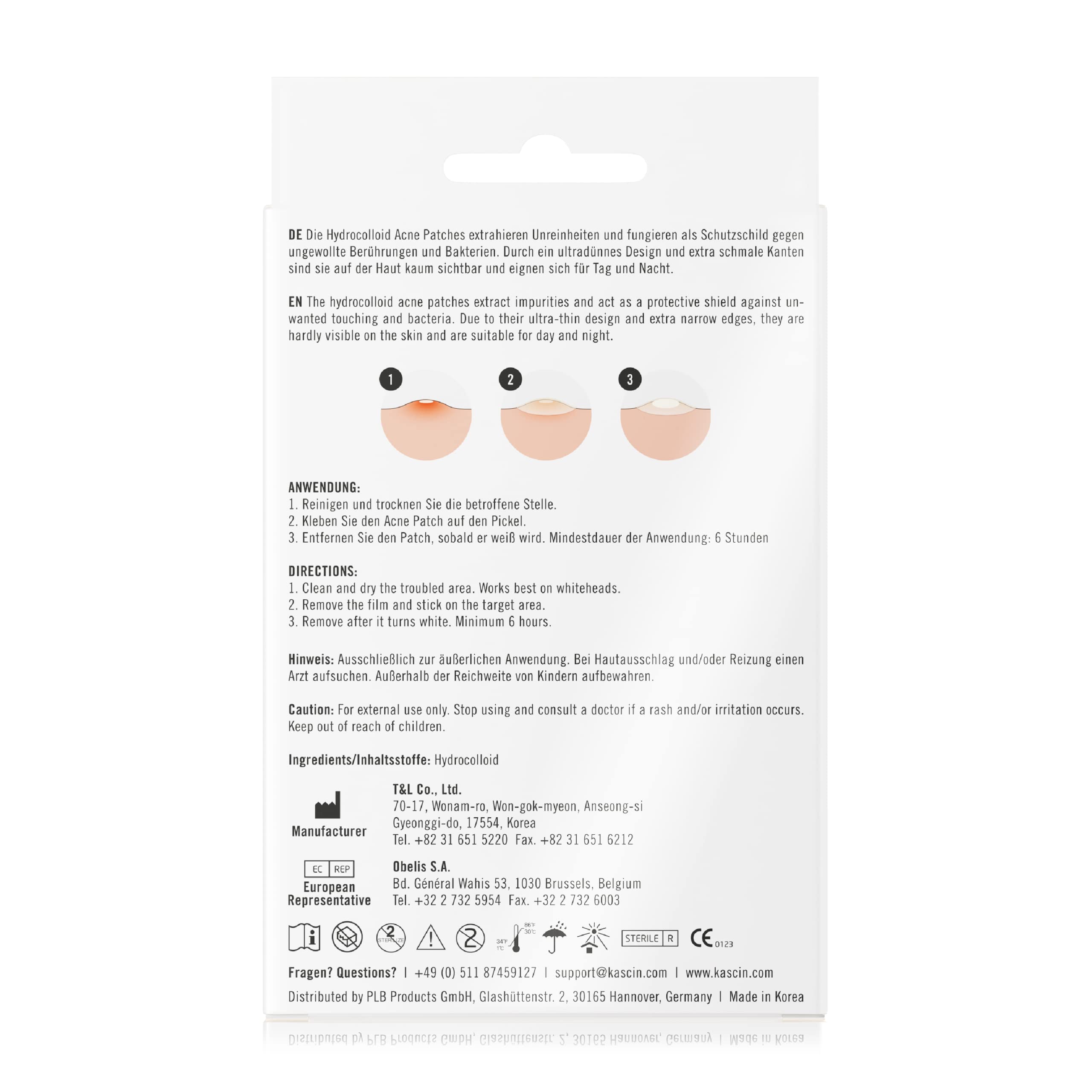Pimple Patch Hydrocolloid - 39 Cerotti Idrocolloidali Per Brufoli Viso Invisibili in Due Dimensioni - Cerotti Assorbi Brufoli Coreani Grandi Per Acne - Prodotto in Corea Per Uso Quotidiano