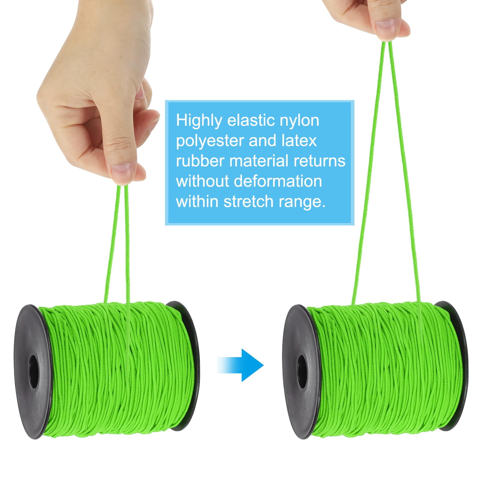 PATIKIL Stretchy String for Bracelets 109 Yards / 100m, 1.5mm Elastic Cord for Jewelry Making Necklaces - Image 3