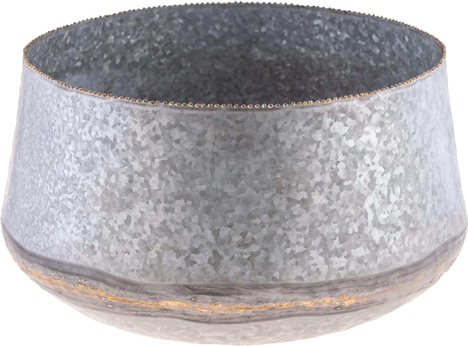 Karma Galvanized Beaded Planters S/5