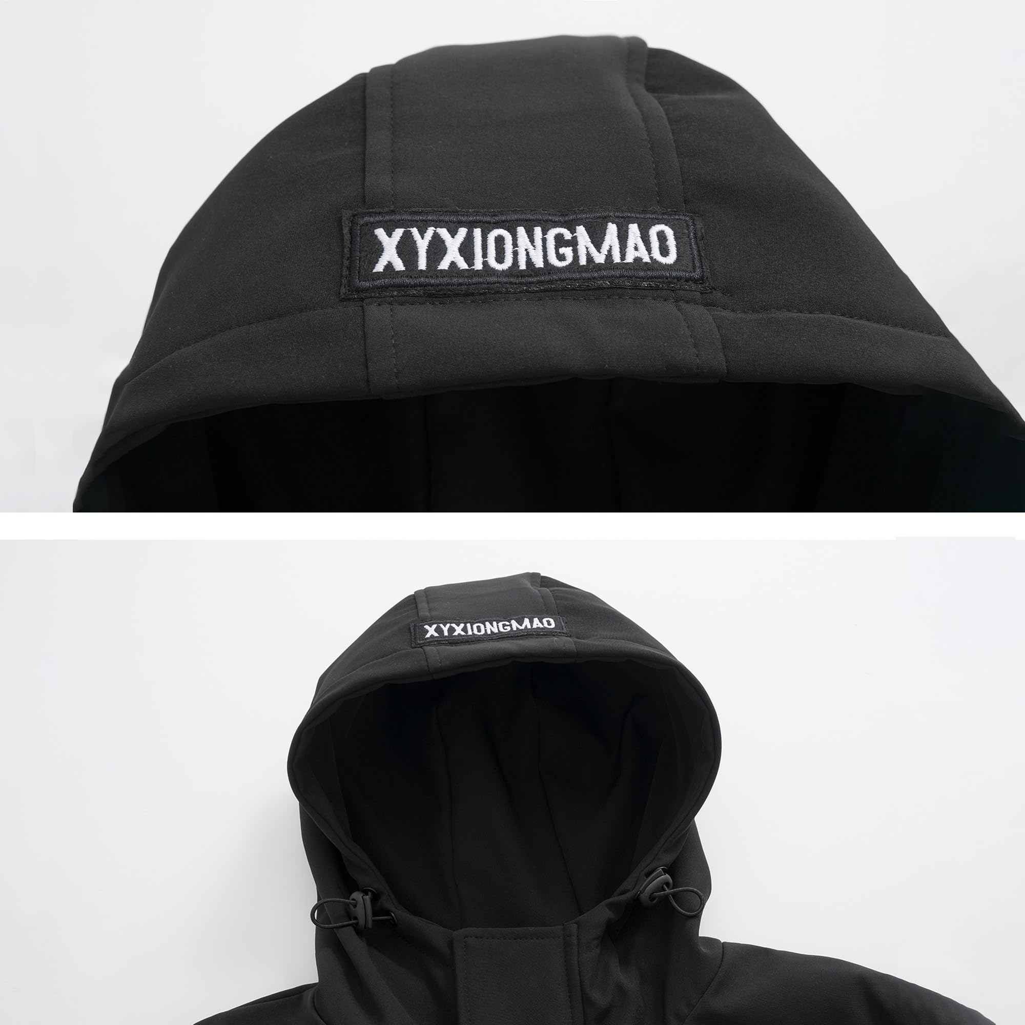 XYXIONGMAO Lässige Techwear-Jacke mit Reißverschluss, taktische Gothic-Kleidung, Cyberpunk-Jacke, Windbreaker, Streetwear, Jacken mit Kapuze für Herren