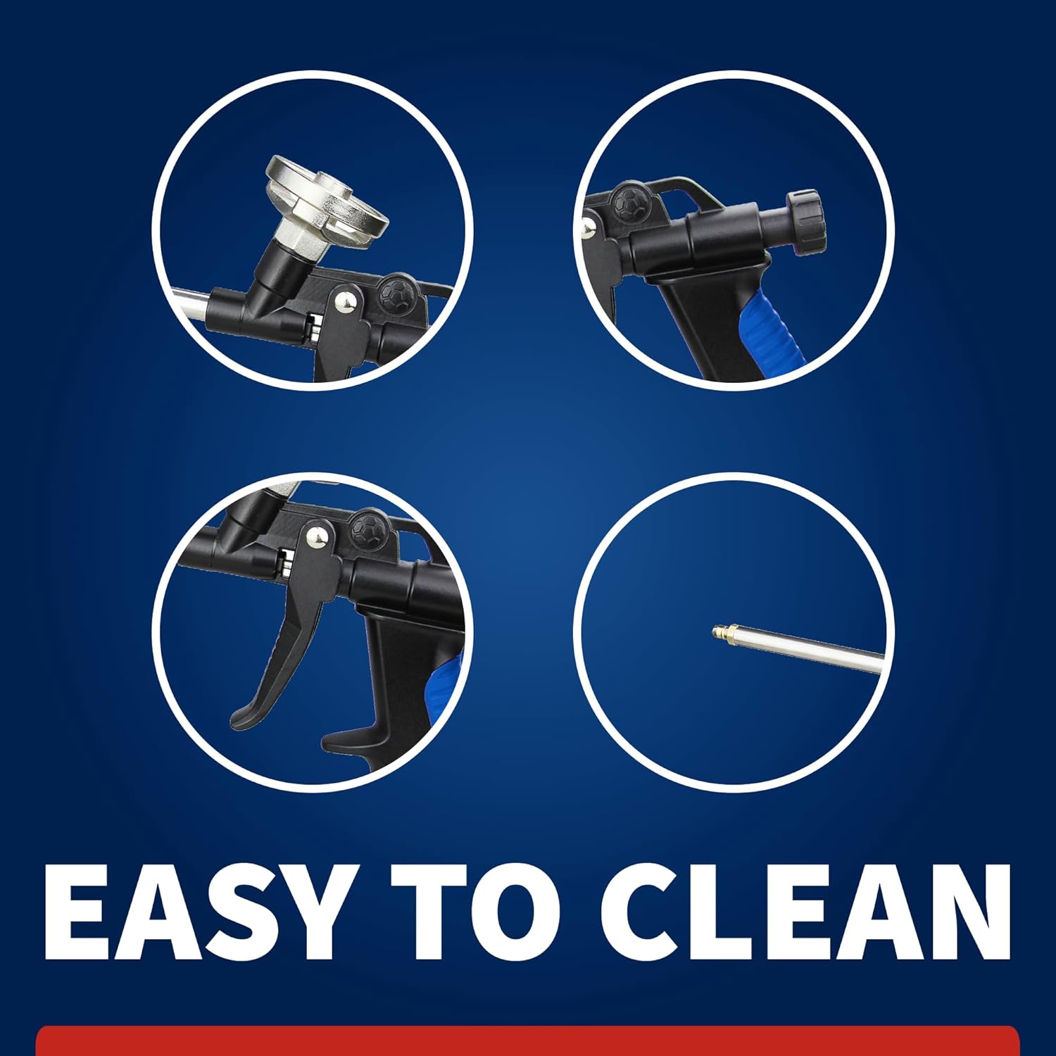 Precision Max Foam Spray Applicator Gun, PU Insulating Foam Applicator Gun for Precise Dispensing, Heavy-Duty Professional Foam Gun for Construction and Home Improvement (2 Pack)