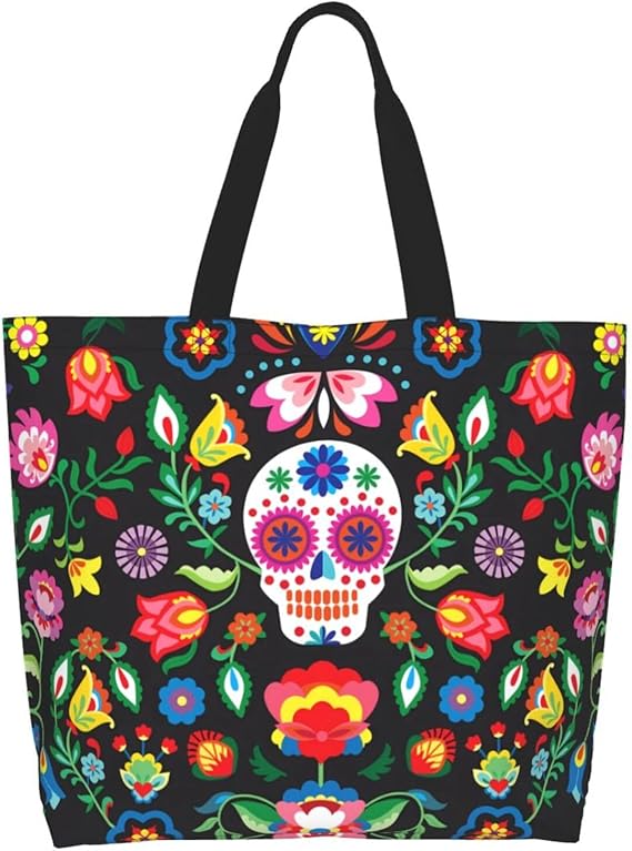 Camouflage Camo Large Tote Bag Casual Shoulder Bags Reusable Grocery Handbag For Women Travel Shopping Gym