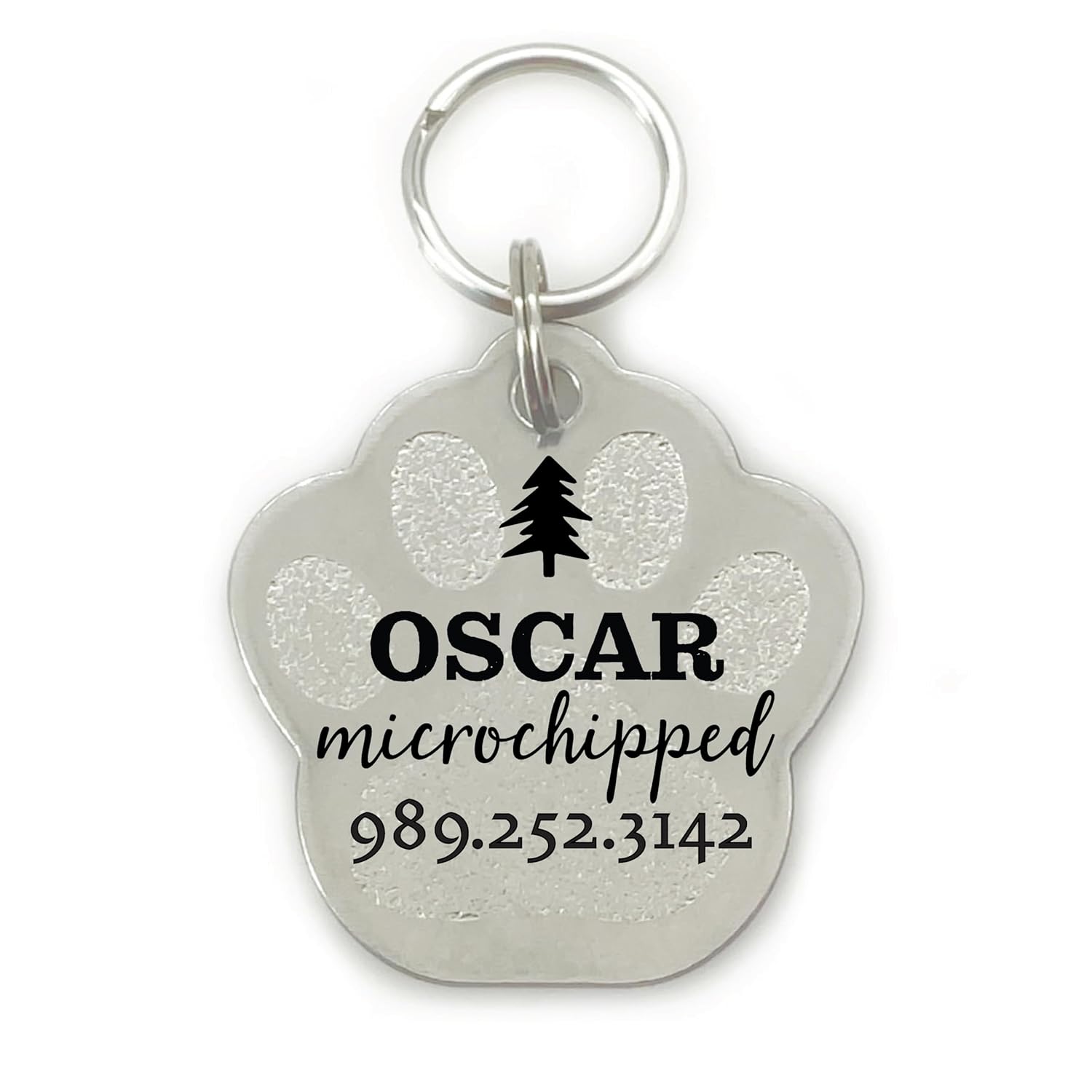 Microchipped Dog Tag Microchip Dog Tag Microchipped Pet Tag