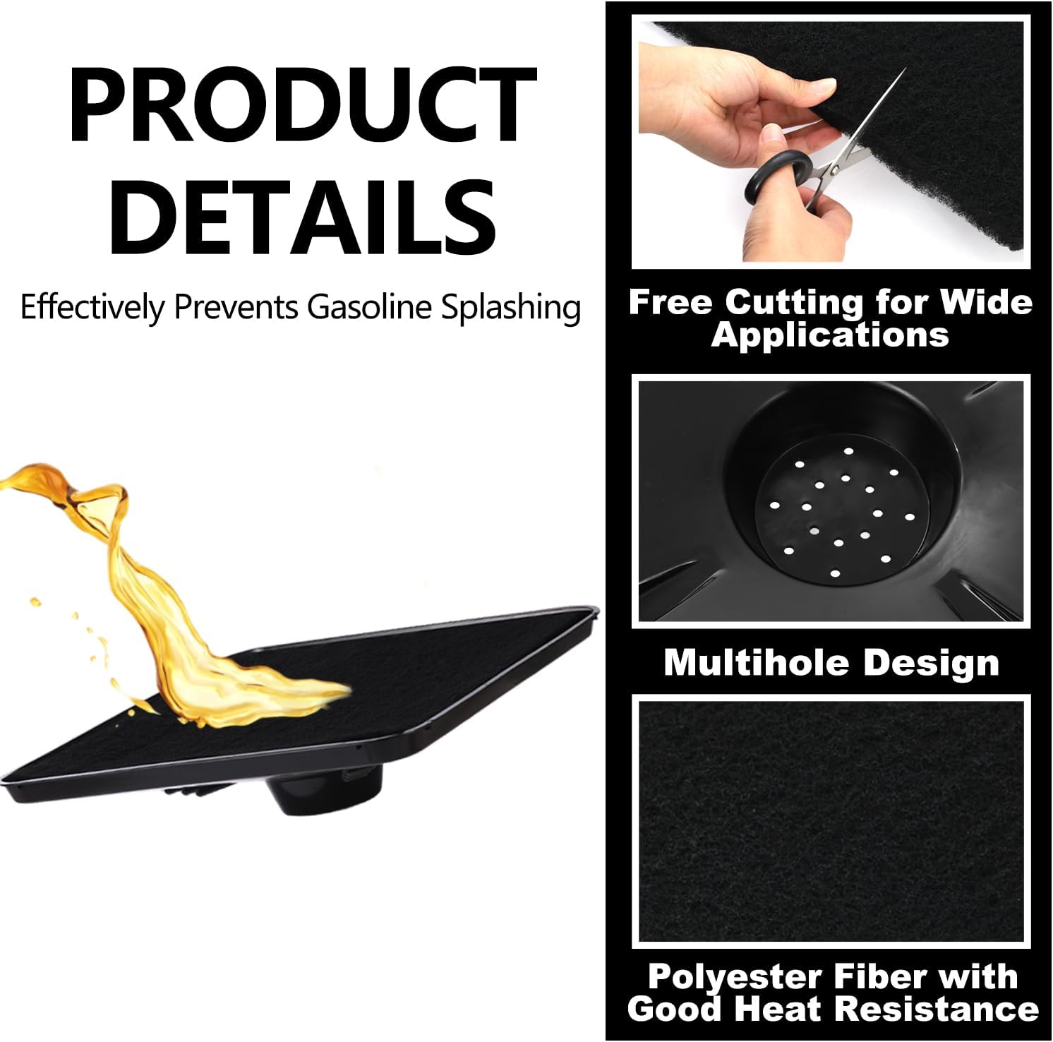 17892 Transmission Drain Pan for Lisle, 87031 87032 Oil Drain Drip Pan for Lisle Under Car with Square - 2 Pcs 22" Oil Drain Splash Pad