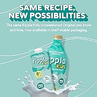 Vista 6 de Ripple 32 onzas de leche vegetal a base de plantas con 8 g de proteína de guisante de calidad, rica en calcio Estable Certificado vegano y sin