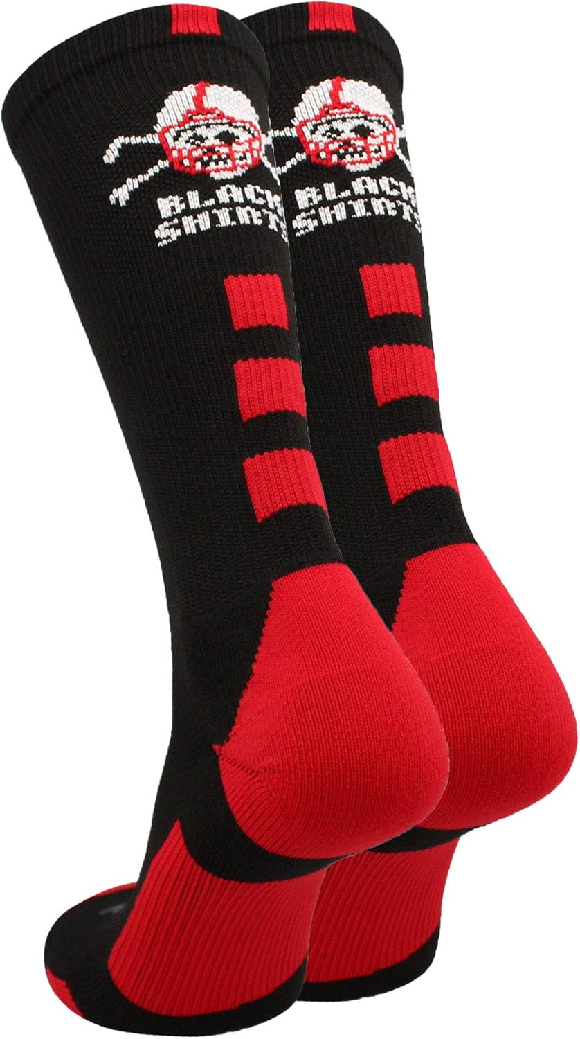 TCK Nebraska Cornhuskers Socks Blackshirts Crew - Image 2