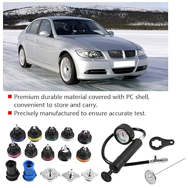 Kit Tester Pressione Radiatori Auto - Pompa Manuale Con Manometro E Adattatori Universali - Foto 4