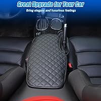 Vista 4 de Almohadilla de consola central de automóvil para Chevrolet Corvette C6 2005-2013, funda de reposabrazos de automóvil, cojín de cuero, impermeable