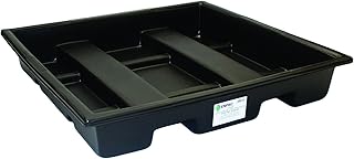 4 Drum Cross Contain Spill Pallet - Sump Only, 85 Gallon Spill Capacity, 56