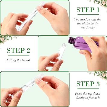 300 Pcs 10ml Mini Spray Bottles Refillable Clear Glass Travel Perfume Atomizer Mouthwash Bottle Cologne Small Sample Containers for Essential Oils, Retailers