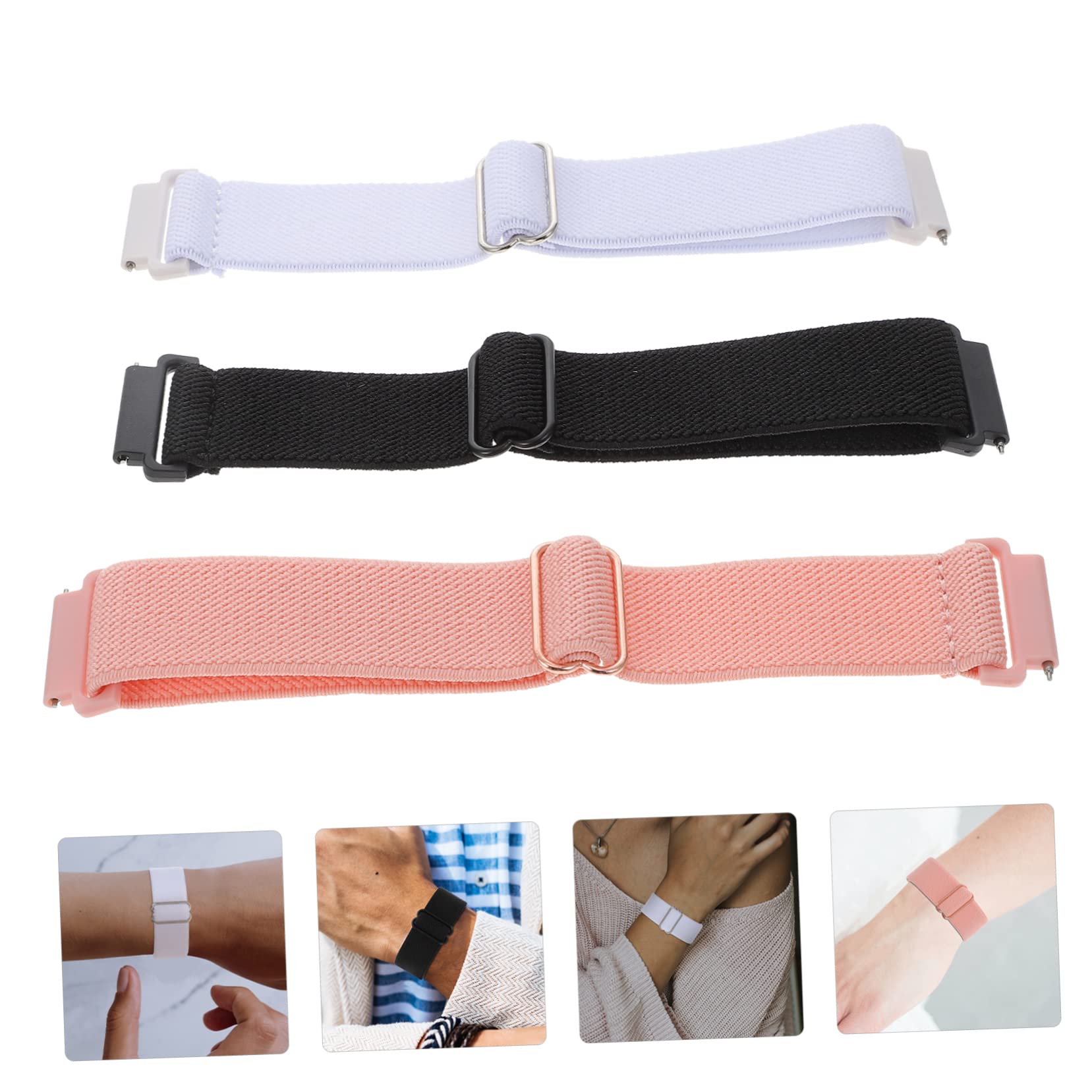 UKCOCO 15pièces Bracelet Montre Connectée Nylon Ajustable Lot De Sangle De Remplacement Respirante Et Élégante Compatible Pour Usage Quotidien Et Festif