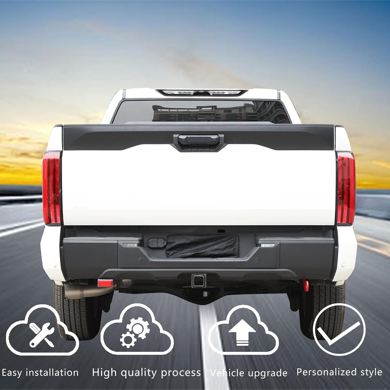 Car Tow Hook Tow Hitch Compatible with Toyot@ Tundra 2022-2026，Carbon Steel Rear Bumper Tow Hitch Recovery Point Tow Hook Receiver Tow Point Kit Accessories 1PCS(Red)