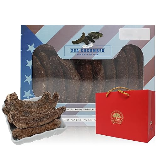 Miniatura 32 de DOL Wild Alaska Red Sea Pepino 9-12pcs 7-9 años 9-12 (pepino de mar seco)- en caja grande 8oz/caja
