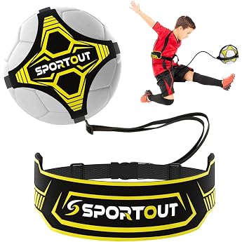 Sportout Football/Volleyball/Rugby Kick Throw Trainer Solo Football Training Accessories Kids Football Training Football Gift Boys