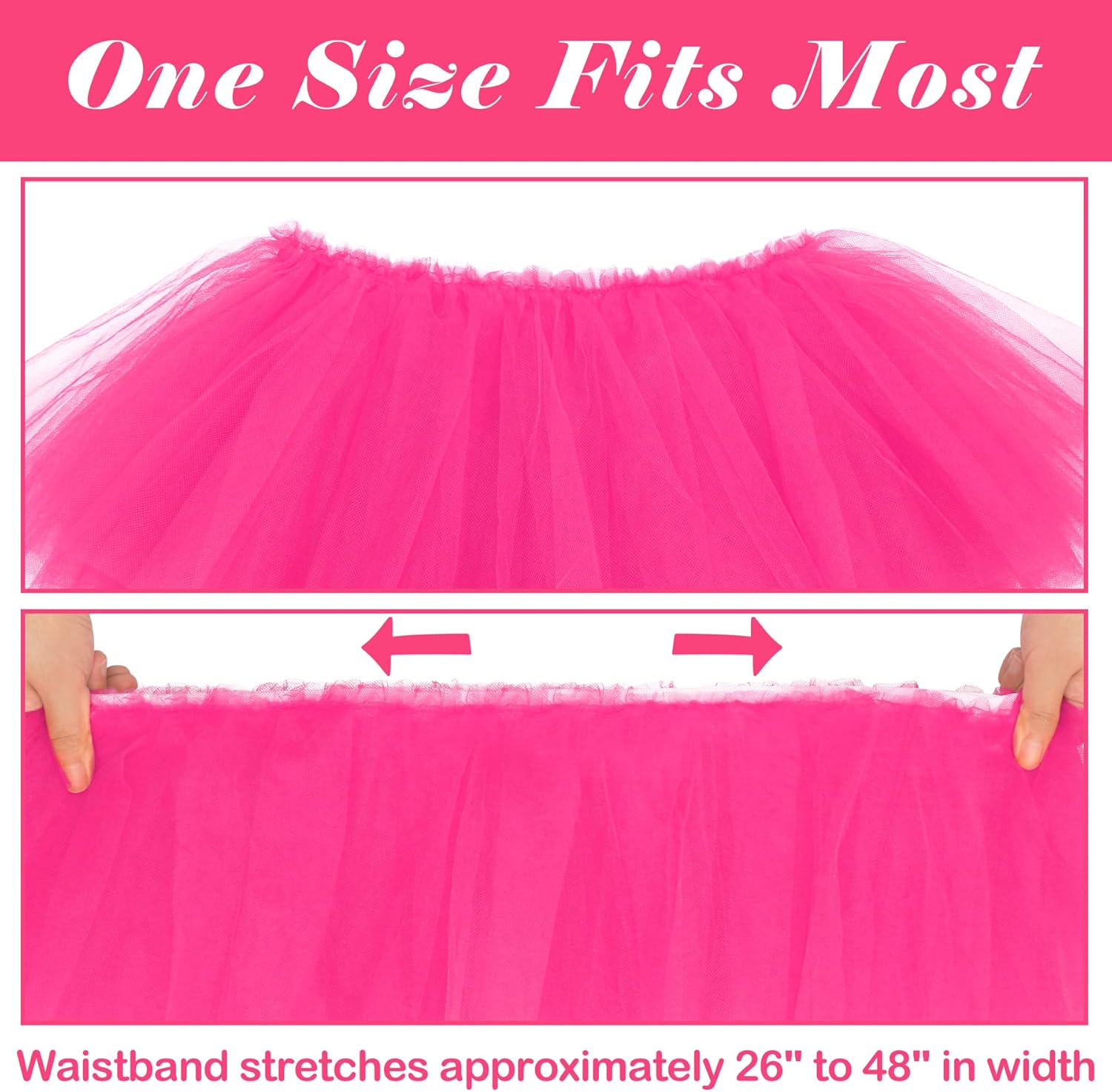 Tutus for Women Adult Tutu Skirts for Women 5 Layers Tulle Skirt Halloween Tutu Womens Tutu Skirt 80s Costumes for Women - Image 5