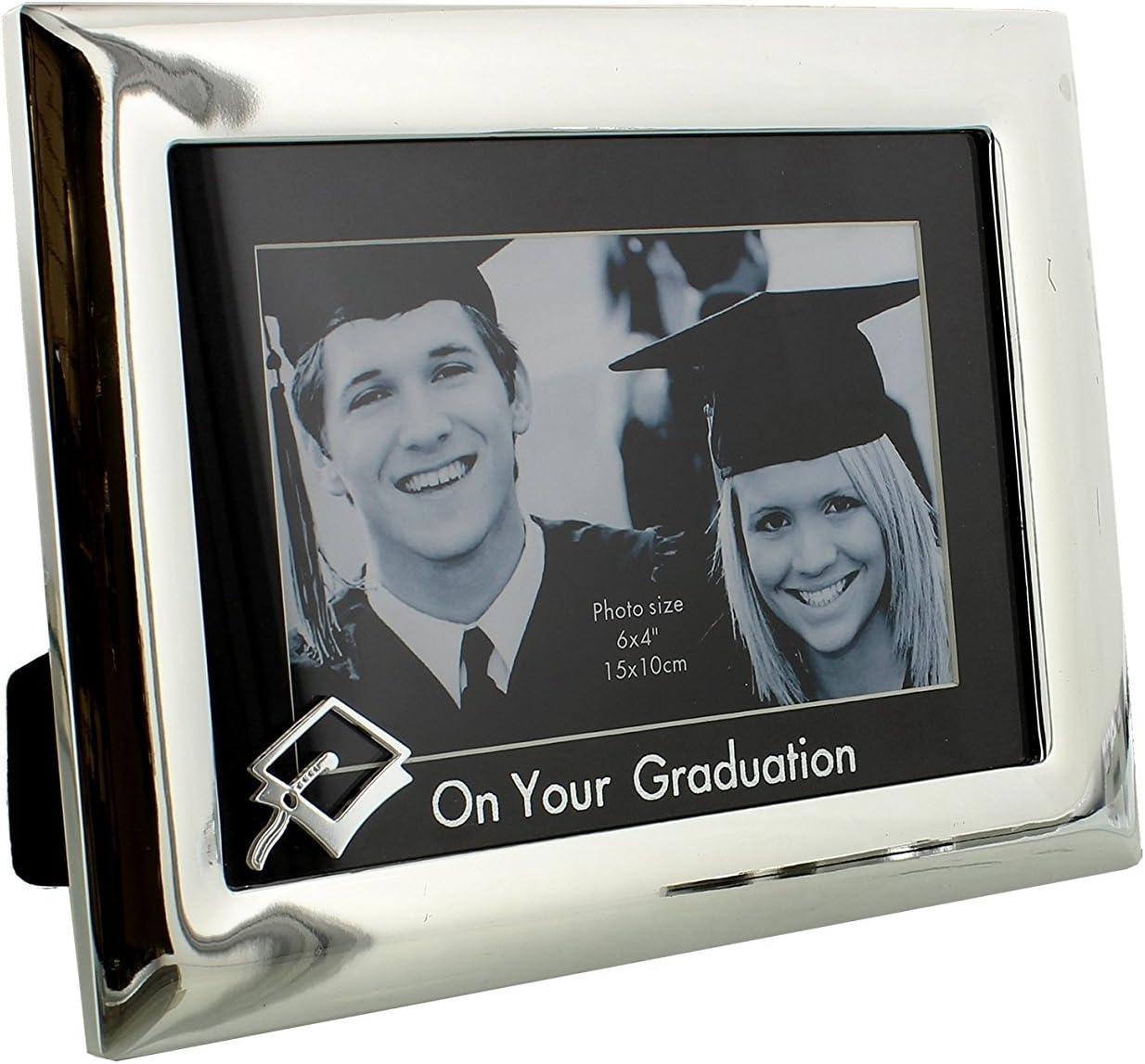 Amazon.com: Oaktree Gifts Graduation Silverplated with Mount & Icon 6 x ...