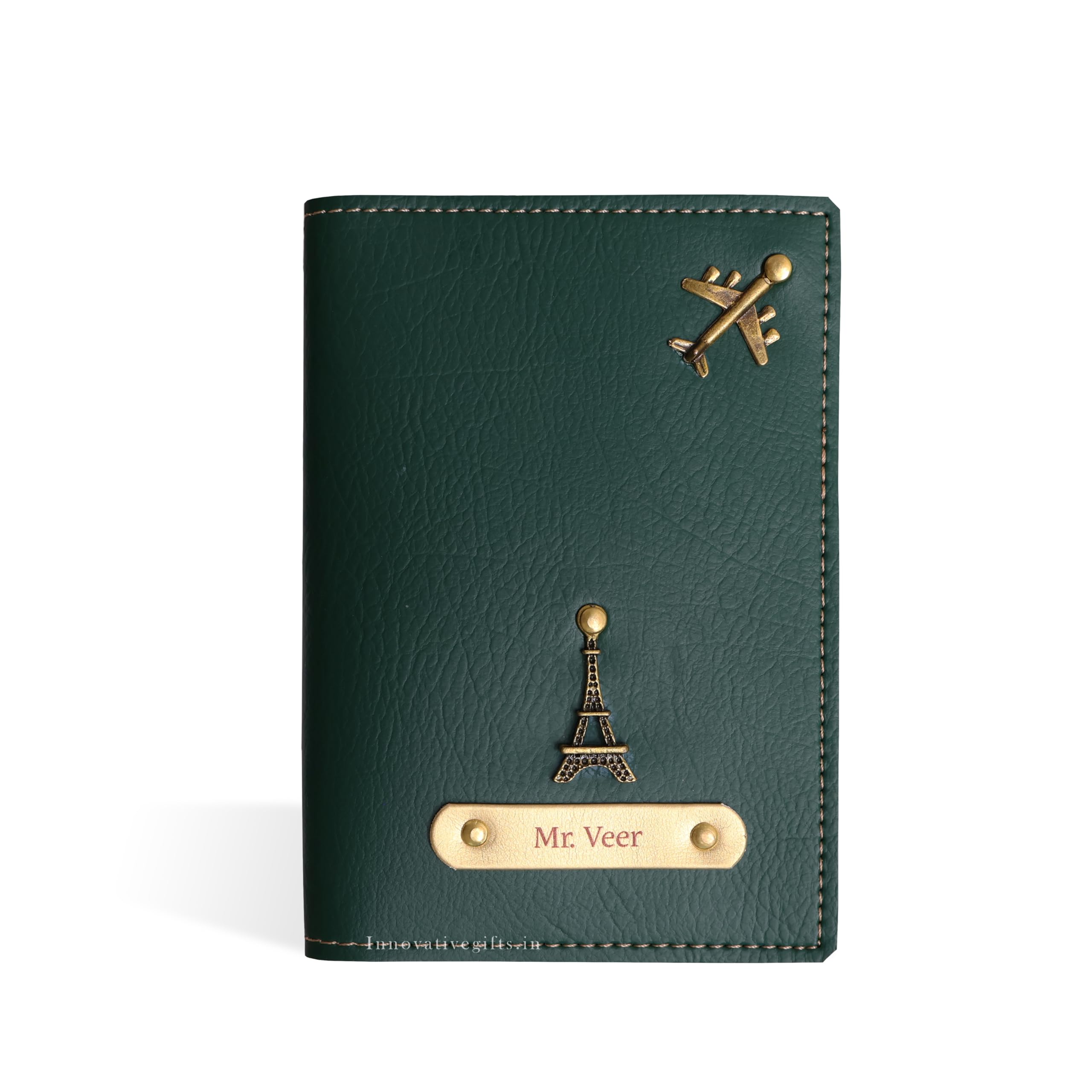 Unisex Personalized Nexon Passport Cover I Customized PU Leather Travel Accessories Organizer with Name & Charm I Gift for Girls Boy Birthday Anniversary Love Husband Wife - Olive-image-22