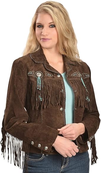 ladies fringe jacket