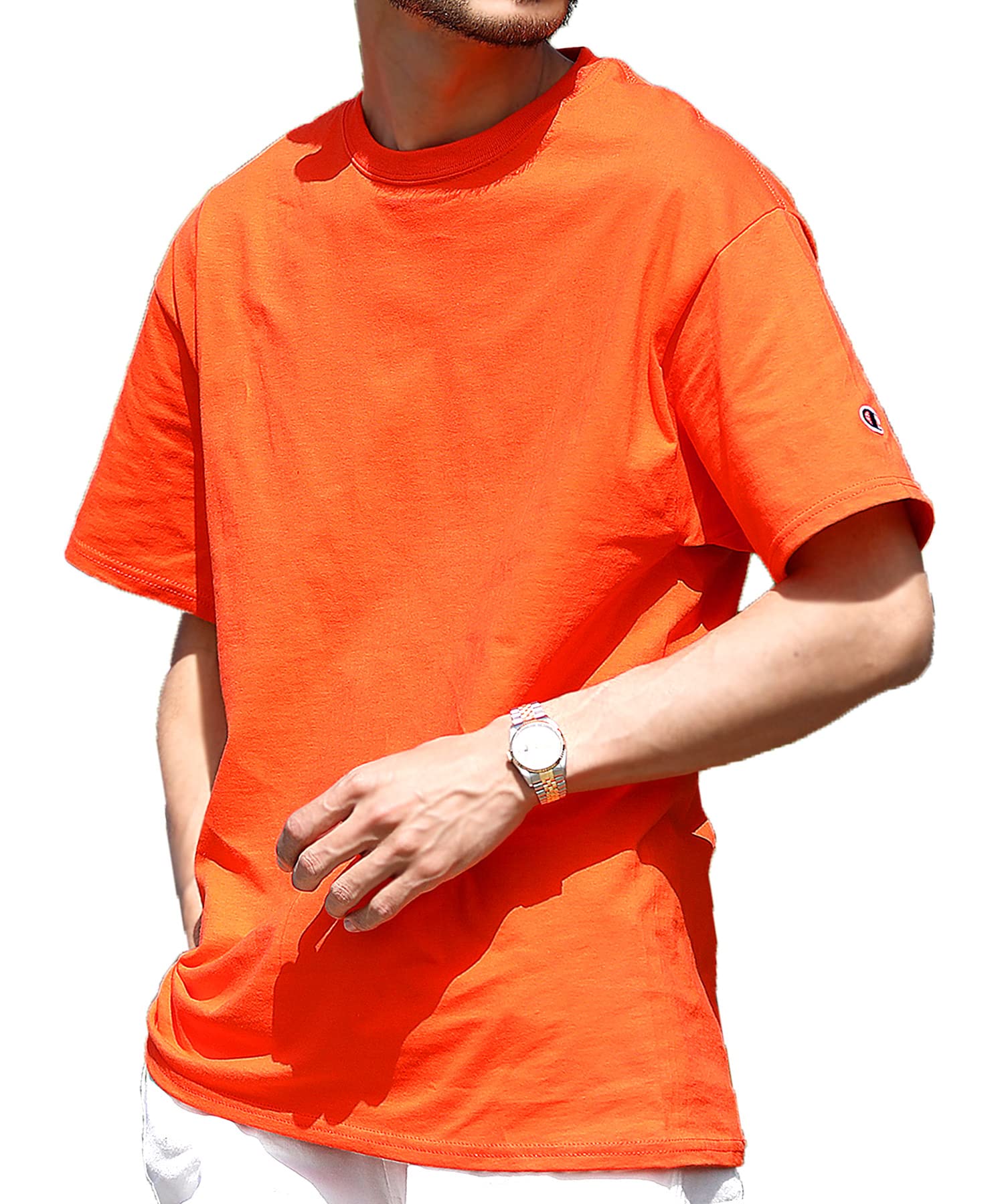 coco 未使用品 アンパスィ and per se メンズ 半袖Ｔシャツ M オレンジ 【2024年春夏モデル】 coco 未使用品 アンパスィ and per se メンズ 半袖Tシャツ M
