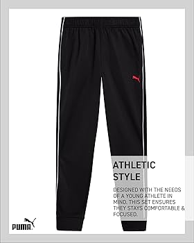 Amazon.com: PUMA Boys Pants Set - 3 Piece Athletic T-Shirt