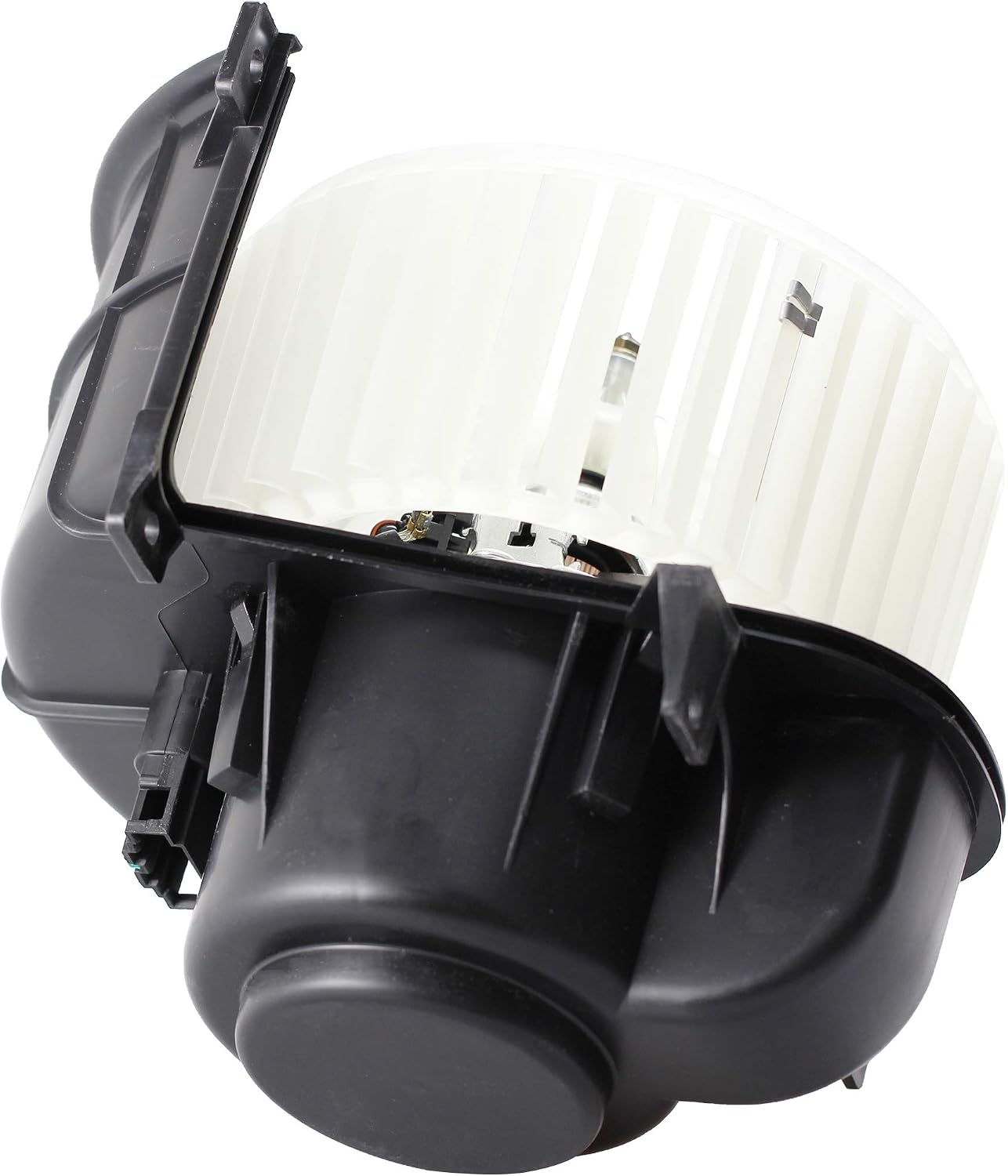 BOXI AC Heater Blower Motor Fan White with Cage - Fits for Volkswagen & Audi Vehicles - Touareg 2004 2005 2006 2007 2008 2009 2010 Q7 07-15 - Replaces 7L0 820 021 Q 700262 7L0-820-021-Q 7L0820021Q