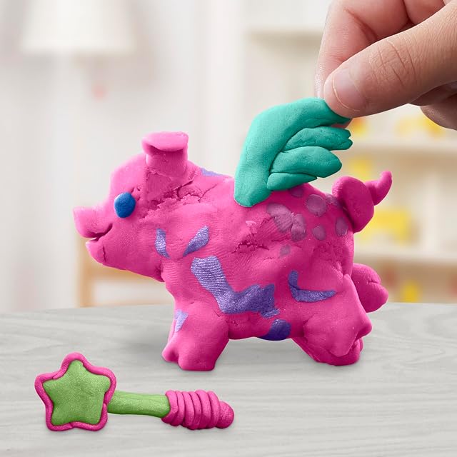 Foto 7 de 8 de Play-Doh, Colección Brillante, 6 Botes, Surtido de Colores de Plastilina con Brillo Metálico
