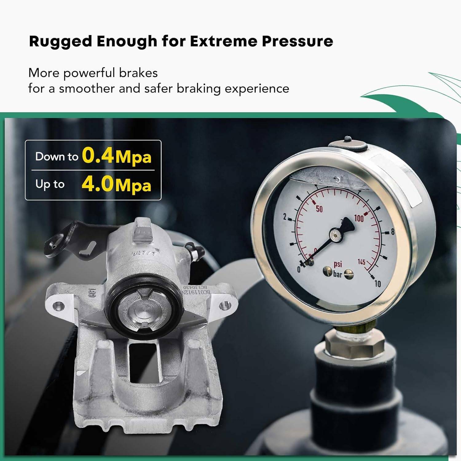 YHTAUTO Disc Brake Caliper Assembly for Volkswagen Beetle 1998-2000, Golf 1999, Cabrio 1999-2002, Jetta 2000 & Audi TT 2000