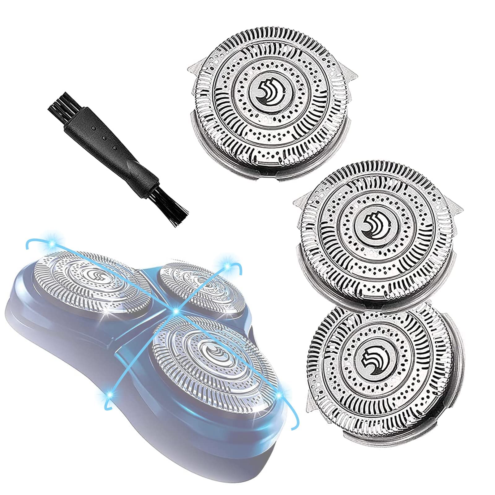HQ9 Replacement Shaver Head Blades for Philips Norelco HQ9070 HQ9080 HQ8240/8260 PT920 8140XL 8150XL 8160XL 8170XL 3pcs