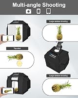 PULUZ Professzionális Fotó Box 480 LED Világítással - 40x40cm Fotóbox 3 Fénypanellel, 5500K, 4 PVC Háttérrel Ékszer és Termékfotózáshoz 3