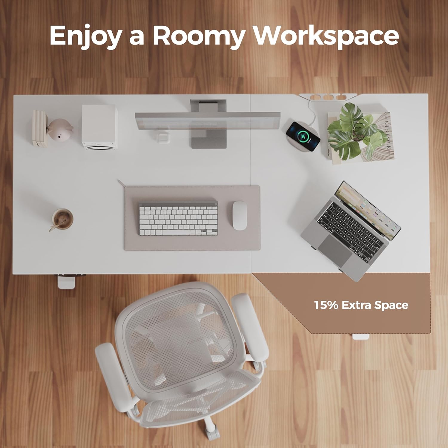 Mericonia L-Shaped Standing Desk with Cable Management, Corner Stand Up Desk, Electric Adjustable Computer Desk for Home Office Work