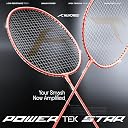 Hundred Powertek Star (2 Strung Rackets with 1 Full Cover) with 2pc Nylon Shuttlecocks (Peach) gallery image