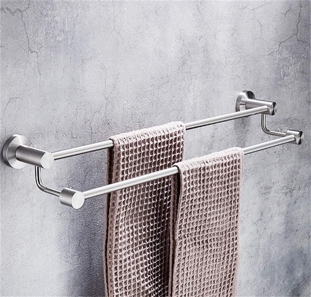 Badezimmer-Badezimmer-Handtuchhalter Handtuchhalter Wand-Badezimmerregal Doppelstange Susdurable Handtuchhalter Turmaufhänger/50cm