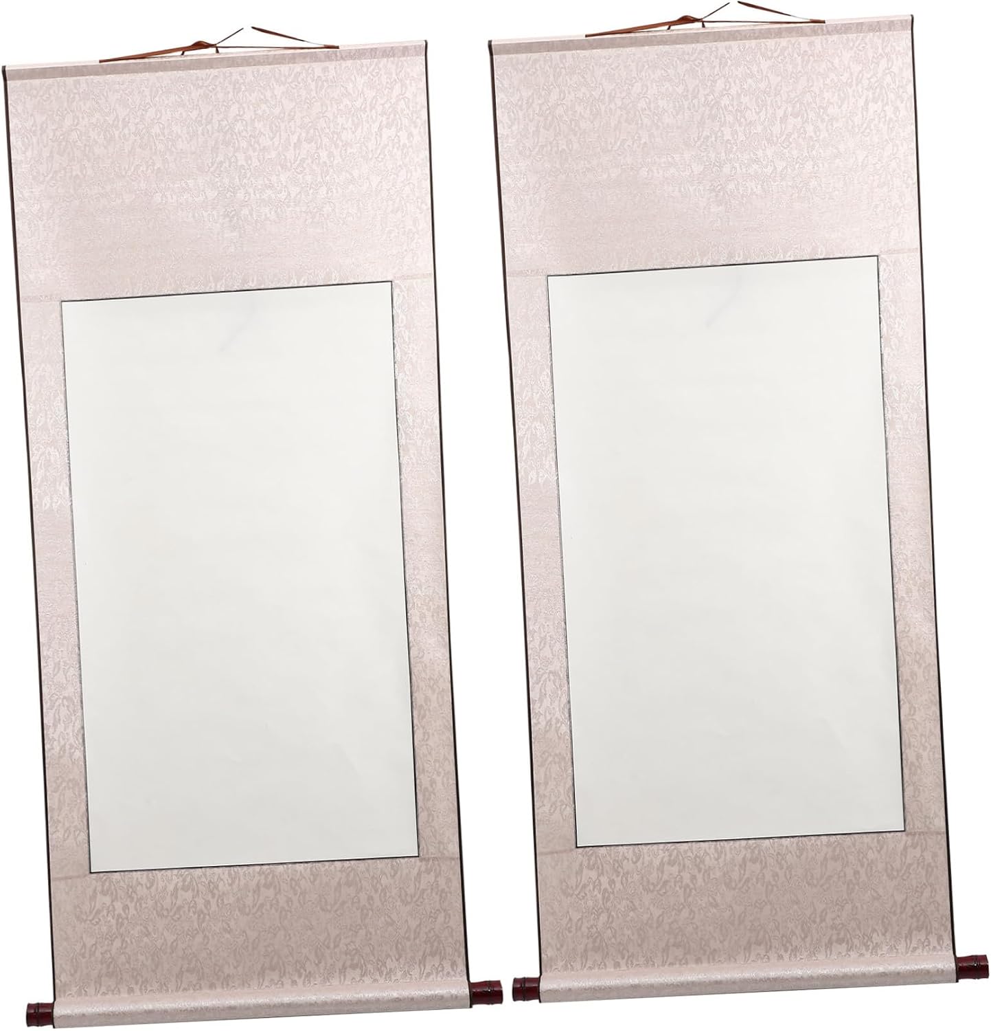 VILLCASE 2Pcs Portable Chinese Calligraphy Paper Scrolls Blank Hanging Scrolls for Painting Writing Art with Texture and Absorbency Home Office Decoration
