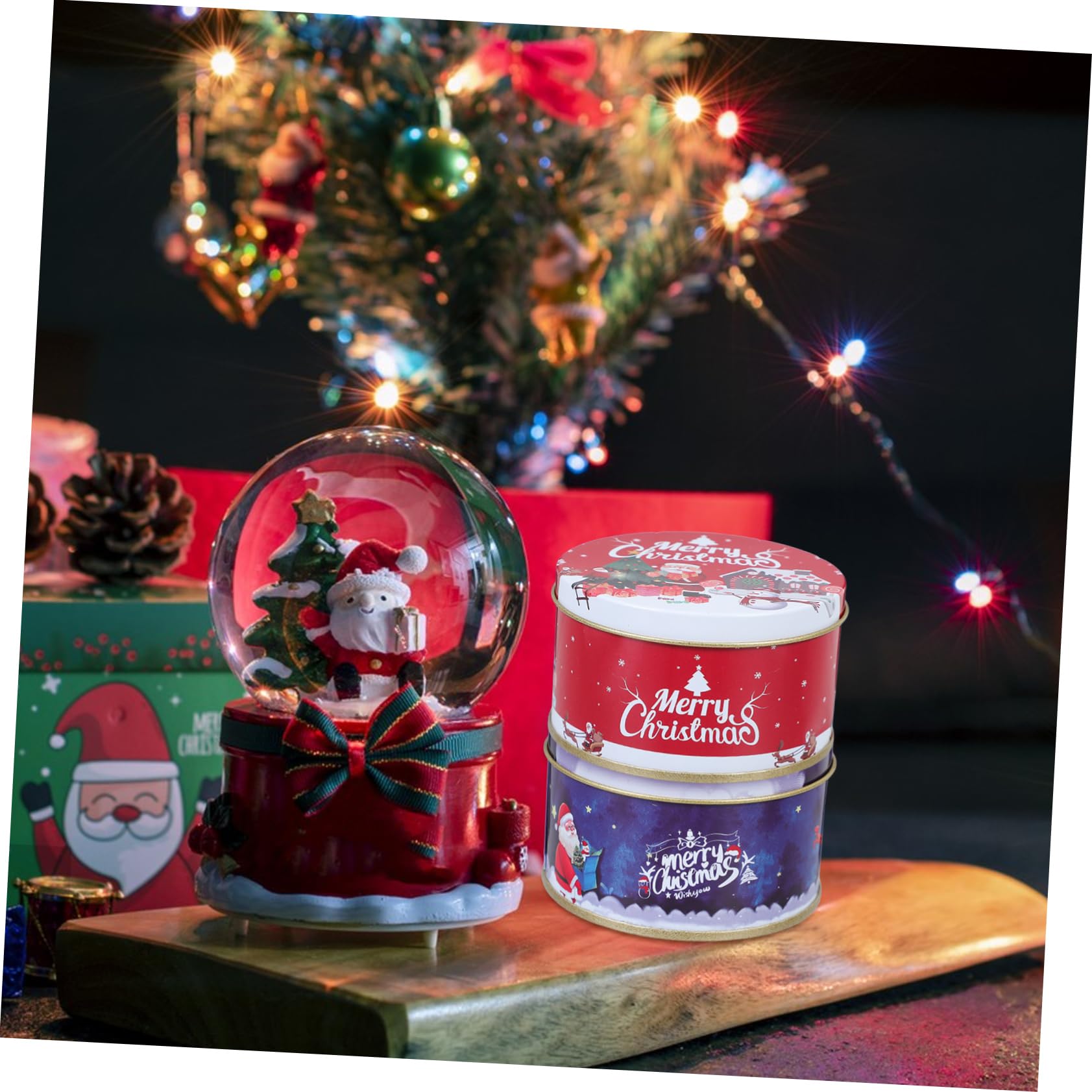 MUCKLILY 12pièces Boîtes à Bonbons Décoratives pour Noël Contenants à Biscuits Réutilisables Dimensions sans Danger pour Contact Alimentaire Couleur Aléatoire