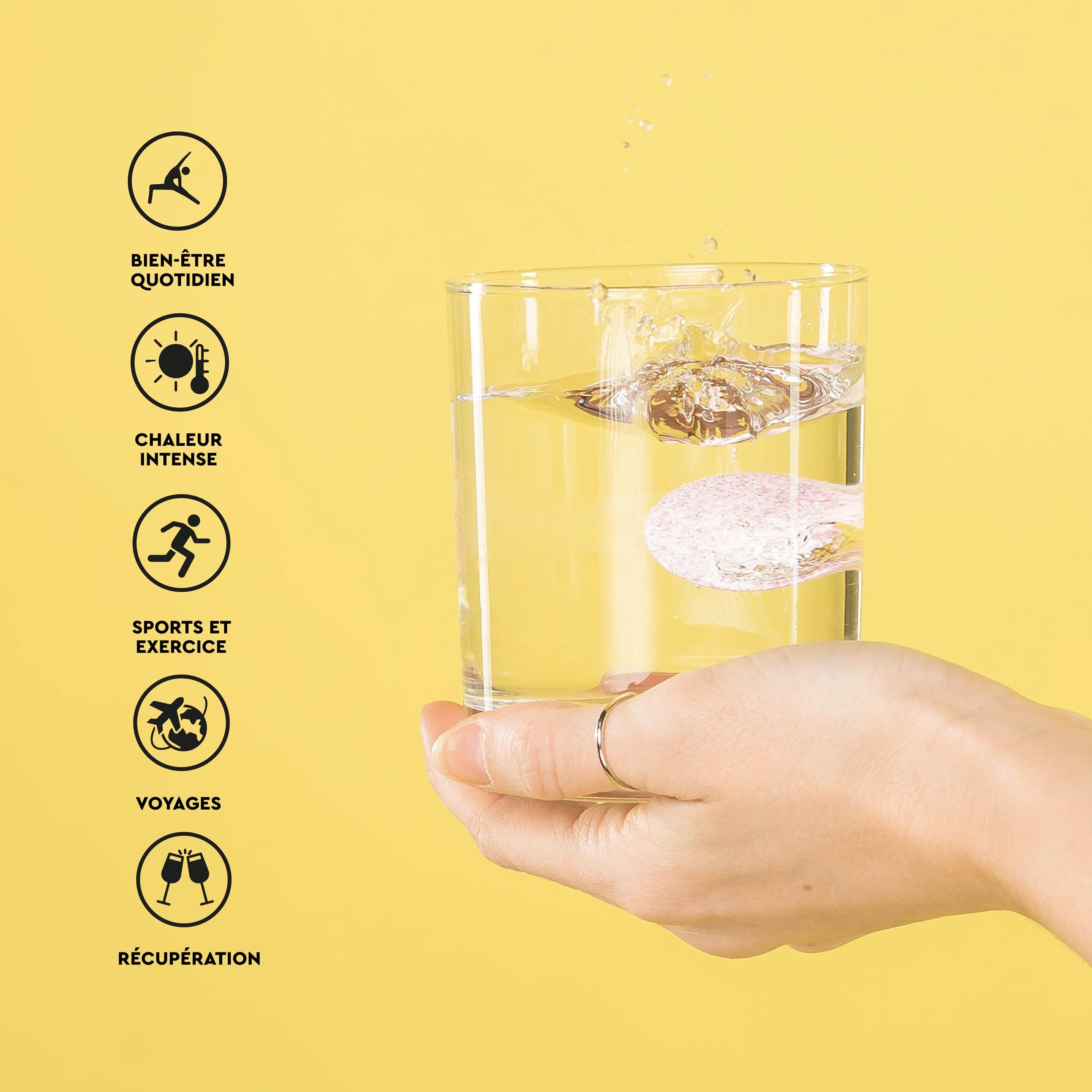 O.R.S Tablettes d'Hydratations avec Électrolytes, Minéraux et Glucose, Végan, Composition Sans Gluten et Lactose - Goût Naturel de FLAVOUR (Citron), 144 Tablettes, 72 portions (Pack de 6 x 24).