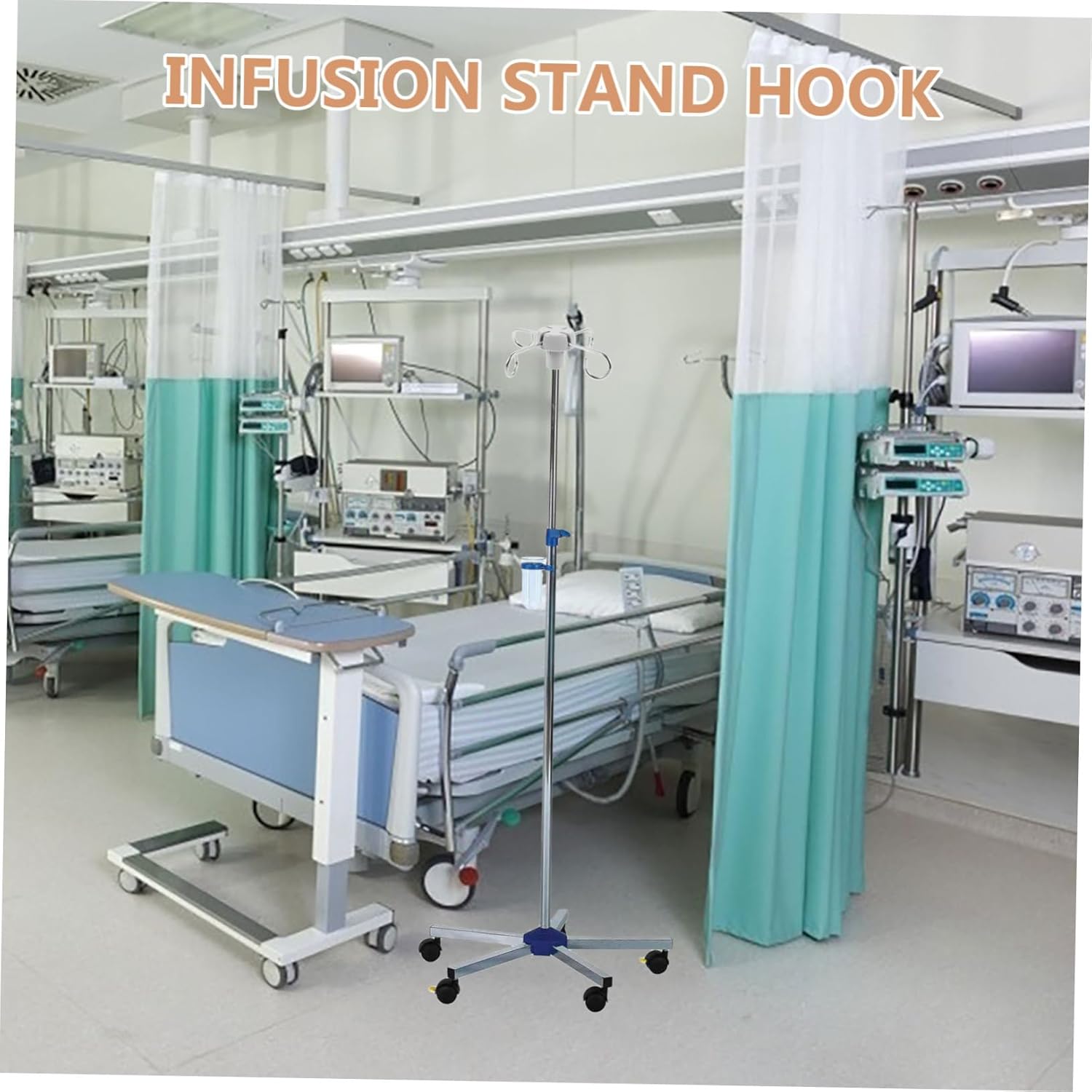 Stainless Steel Infusion Pole Hook Accessory Portable Iv Drip Stand Hook - Image 9