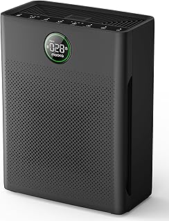 Air Purifiers for Home Large Room up to 2200sq.ft, MOOKA Air purifier for Home Pets with Washable Filter, PM 2.5 Display Air Quality Sensor Air Cleaner for Bedroom, Dorm room, Pets, Office, PR1