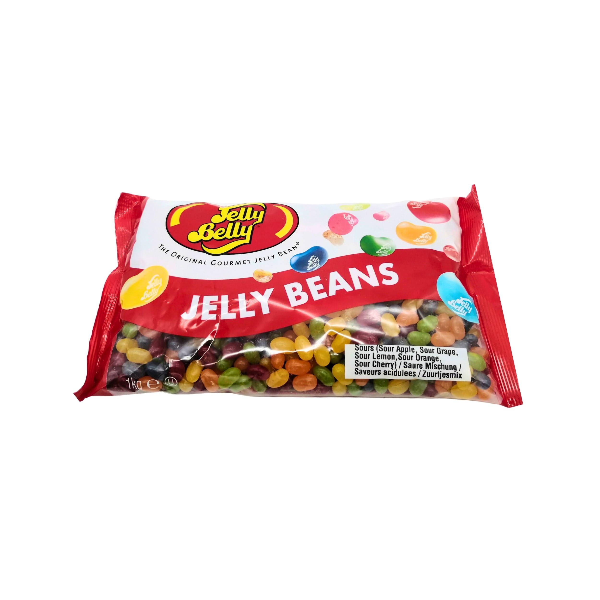 Jelly Belly Beans 1 Kg Bolsa Caramelos masticables 5 sabores ácidos surtidos