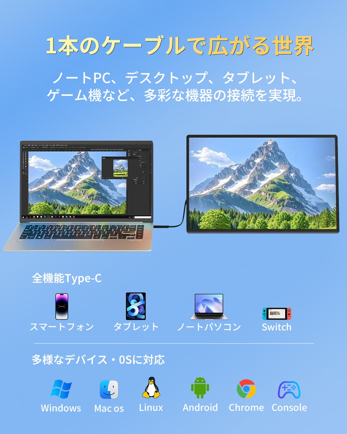 モバイルモニター　16インチ　1920*1200 軽量　360°回転スタンド付き Amazon.co.jp: モバイルモニター 16インチ 1920*1200 ポータブル