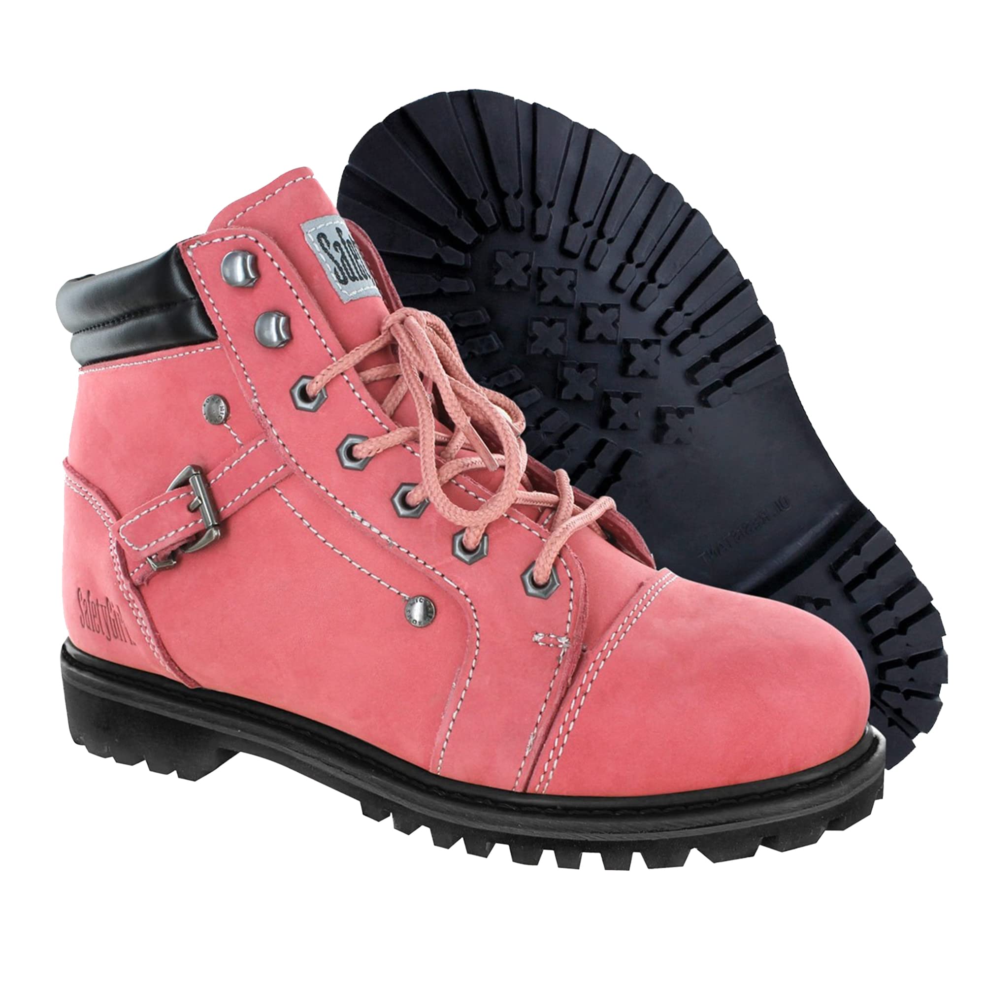 Safety Girl Women's Steel Toe Work Boots - Pink