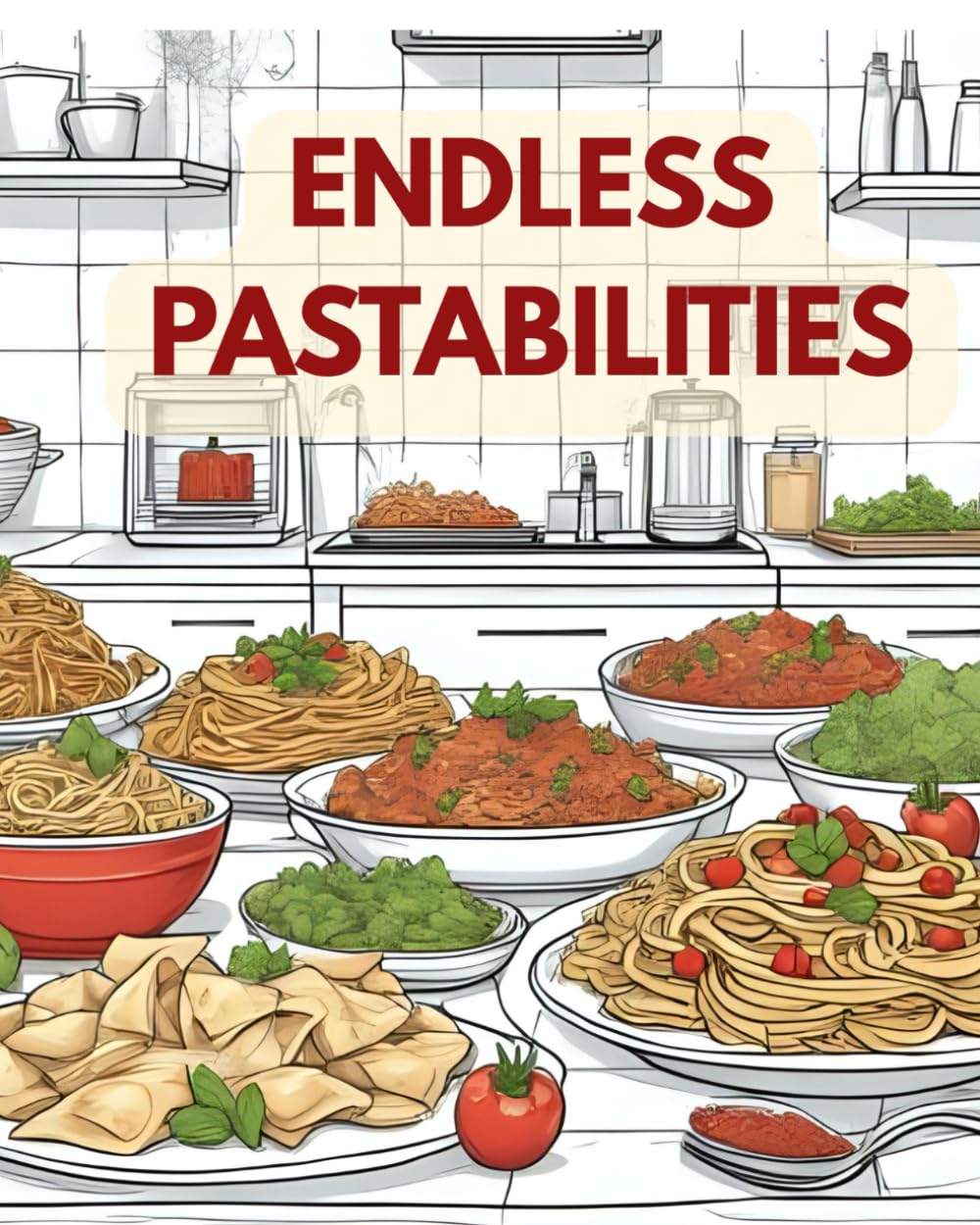 Pasta Coloring Book : The Pastabilities are Endless!