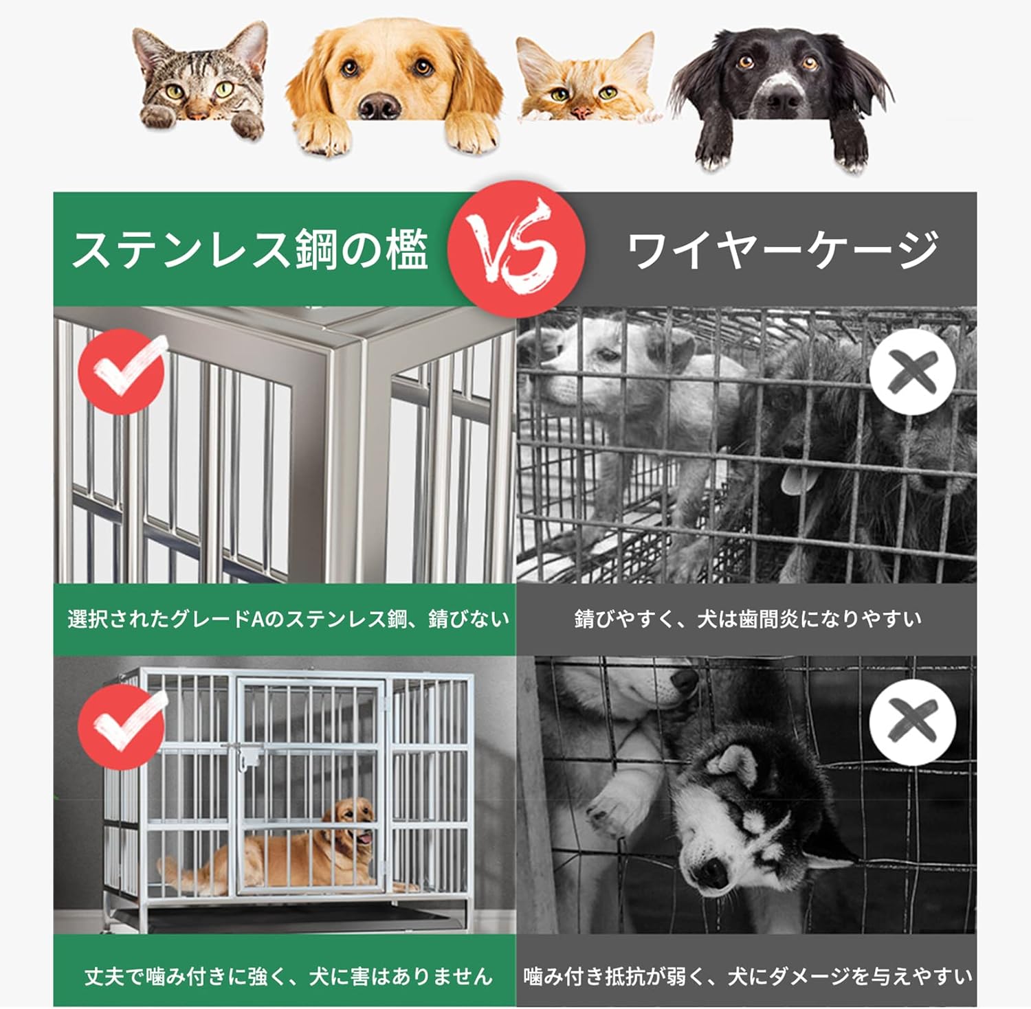 倉庫 サンセイ店ハチコウ ステンレスケージ 2L 長面扉 SOP aob.adv.br