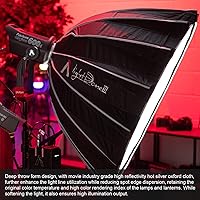 Vista 4 de Aputure Light Dome III - Caja de luz circular de plegado rápido de 3 pies (35.4 in), caja de luz circular Bowens Mount con plegado rápido, diseño