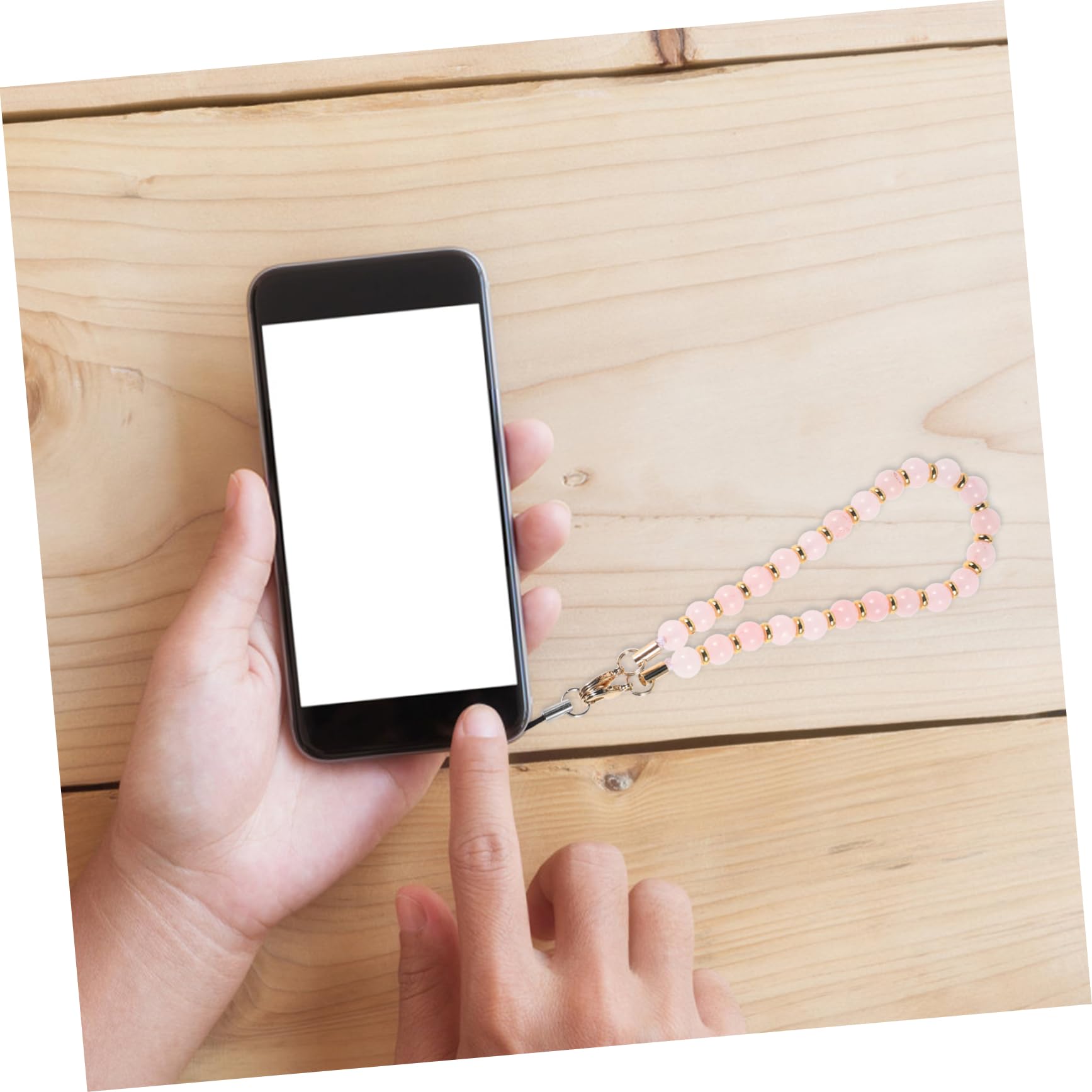 Tofficu Chaine de Téléphone Portable Perles Esthétiques Décorative Multifonctionnelle Bracelet Style pour Accessoire de Portable