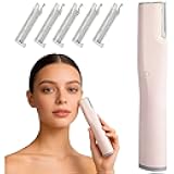 Dermaplane Facial Razor for Women – Electric 2-Speed Sonic Dermaplaning Tool with 5 Replacement Heads, Safe Peach Fuzz Remover & Exfoliating Face Hair Removal Device