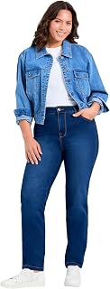 Women's Plus Size Petite Butter Denim Straight Leg Jean