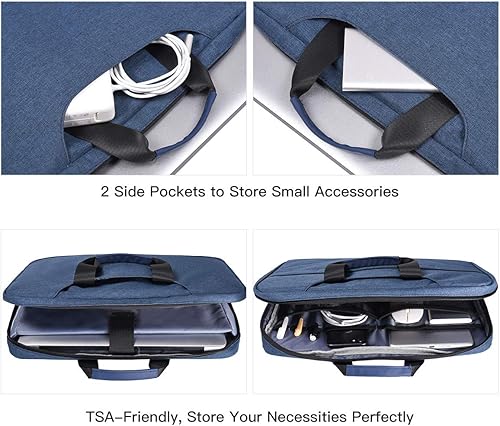 Miniatura 6 de Maletín resistente al agua con asas para computadora portátil de 11.6"-12.9" para mujer portafolio para Acer R 11 11.6 Chromebook, ASUS Chromebook