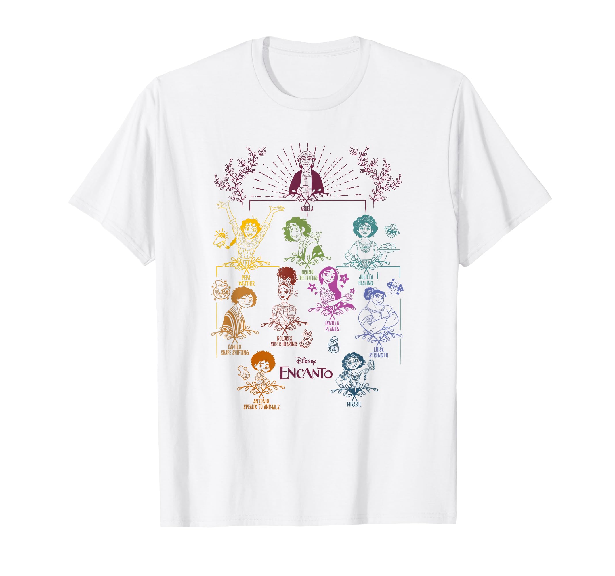 Disney Encanto Family Tree Color Portrait T-Shirt