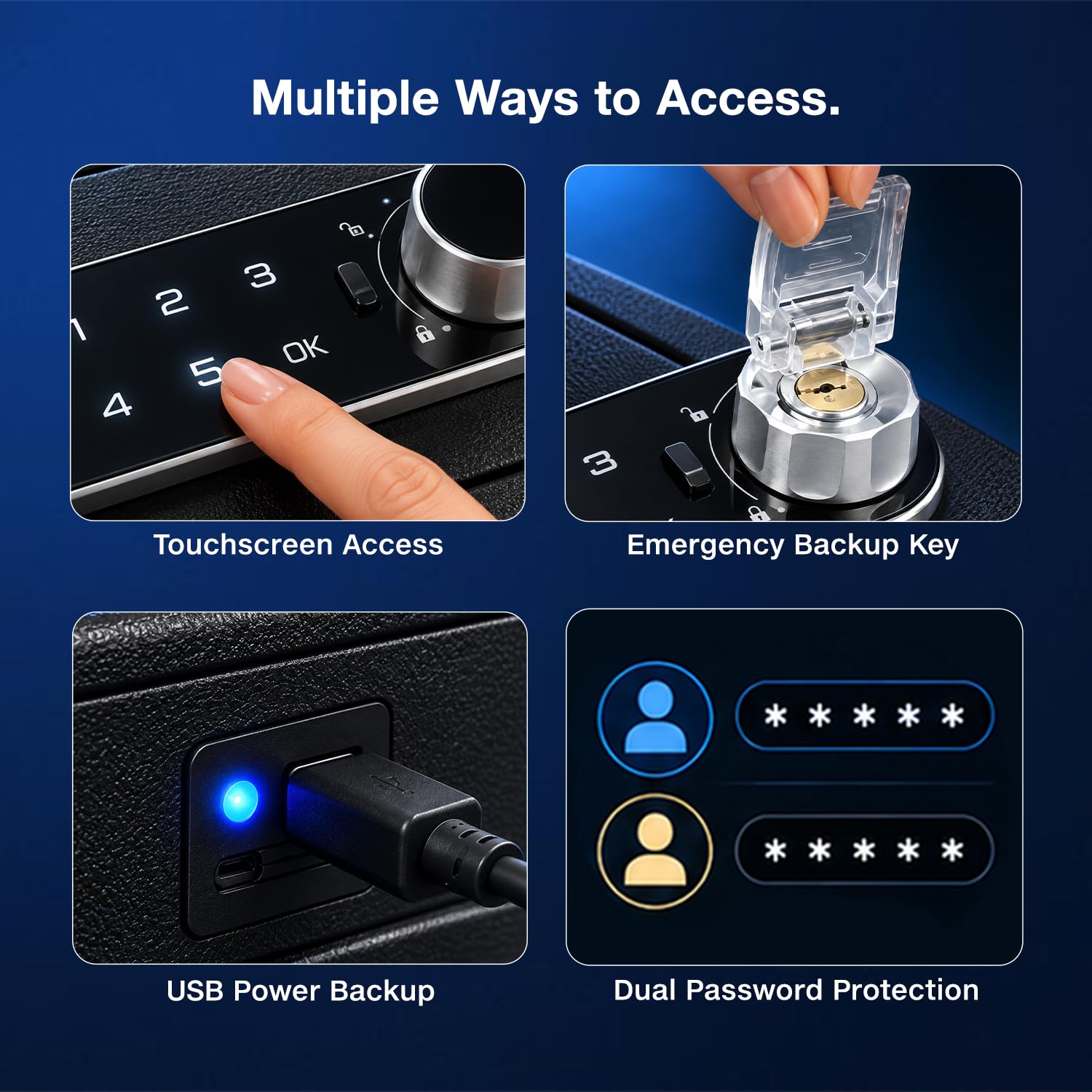 Digital Safe Locker - Secure Home & Office Storage -3